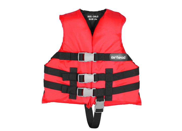AIRHEAD GENERAL BOATING SERIES CHILD LIFE VEST - RED